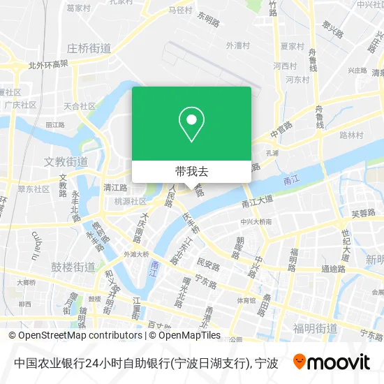 中国农业银行24小时自助银行(宁波日湖支行)地图