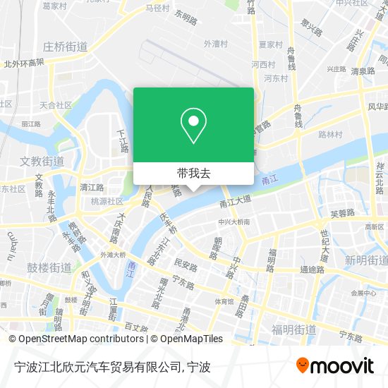 宁波江北欣元汽车贸易有限公司地图