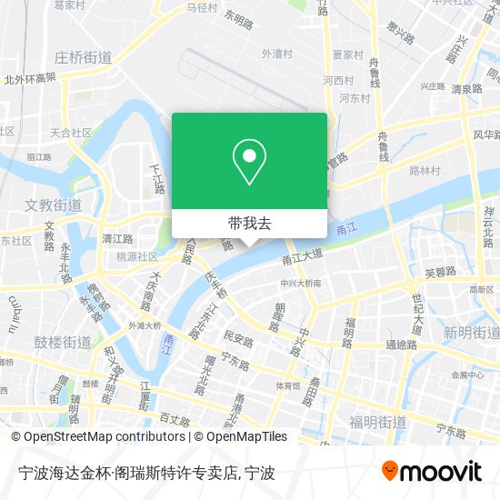 宁波海达金杯·阁瑞斯特许专卖店地图