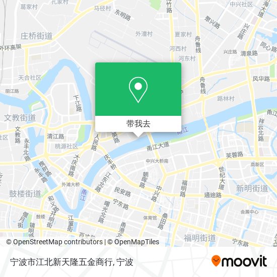 宁波市江北新天隆五金商行地图