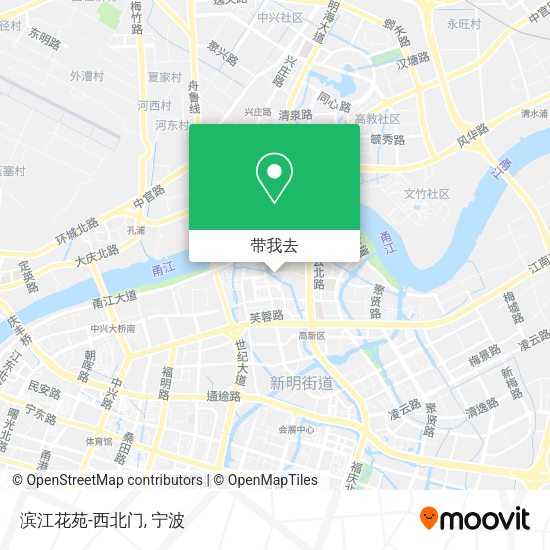 滨江花苑-西北门地图