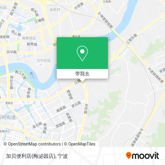 加贝便利店(梅泌园店)地图