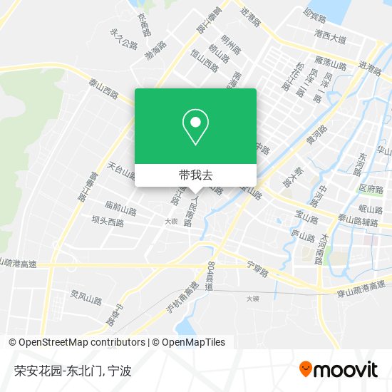 荣安花园-东北门地图