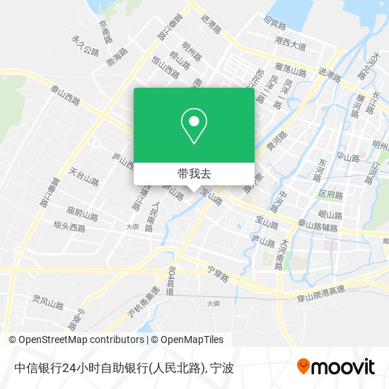 中信银行24小时自助银行(人民北路)地图