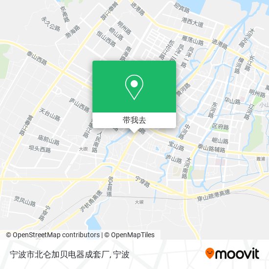 宁波市北仑加贝电器成套厂地图