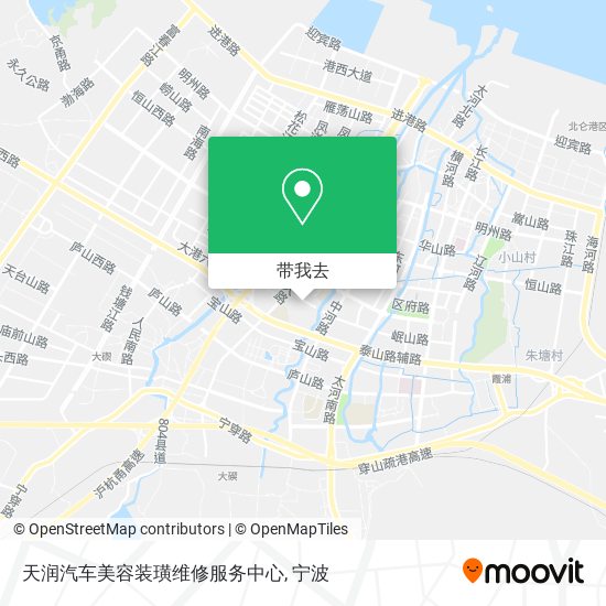 天润汽车美容装璜维修服务中心地图