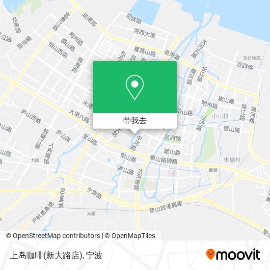 上岛咖啡(新大路店)地图