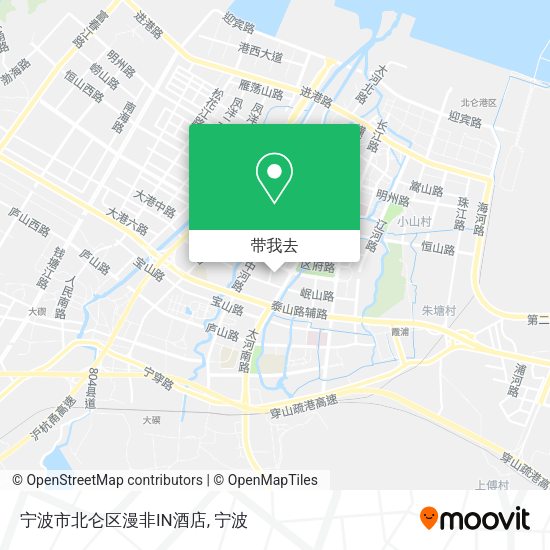 宁波市北仑区漫非IN酒店地图