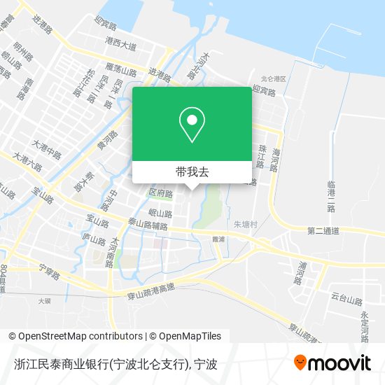 浙江民泰商业银行(宁波北仑支行)地图