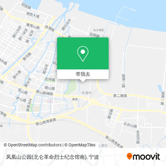 凤凰山公园(北仑革命烈士纪念馆南)地图