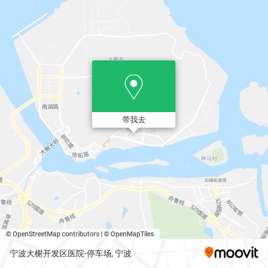 宁波大榭开发区医院-停车场地图