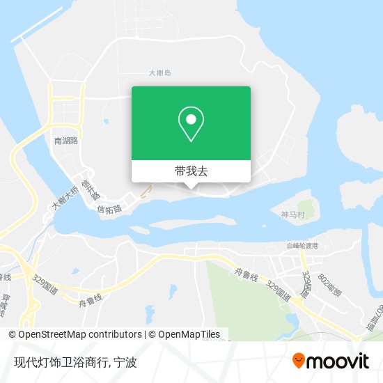 现代灯饰卫浴商行地图