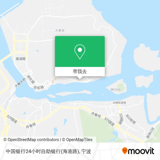 中国银行24小时自助银行(海港路)地图