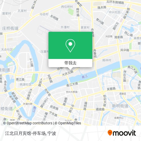 江北日月宾馆-停车场地图