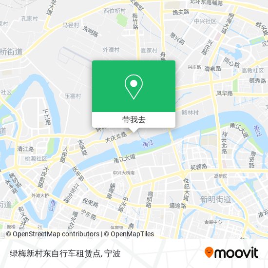 绿梅新村东自行车租赁点地图