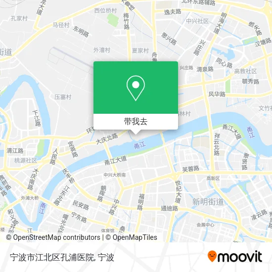 宁波市江北区孔浦医院地图