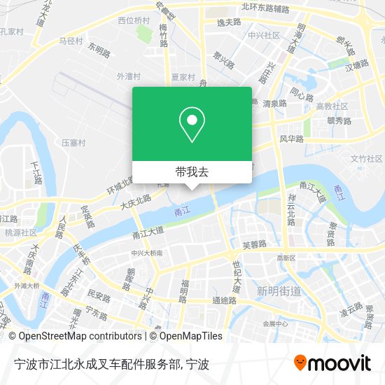 宁波市江北永成叉车配件服务部地图