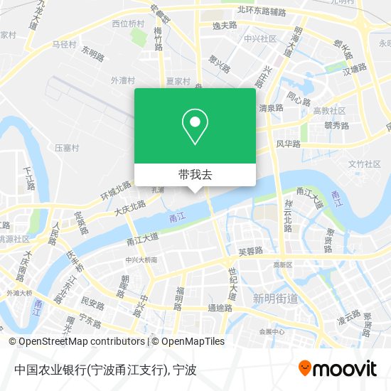 中国农业银行(宁波甬江支行)地图