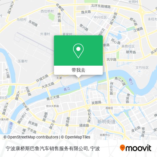 宁波康桥斯巴鲁汽车销售服务有限公司地图