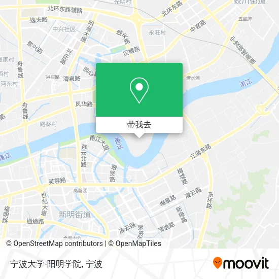 宁波大学-阳明学院地图