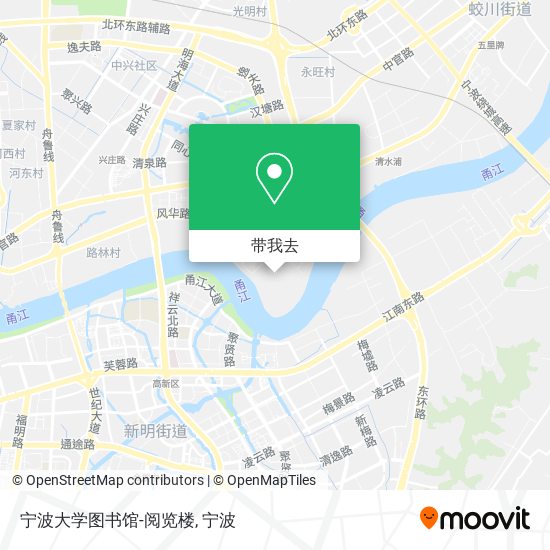 宁波大学图书馆-阅览楼地图