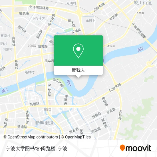 宁波大学图书馆-阅览楼地图