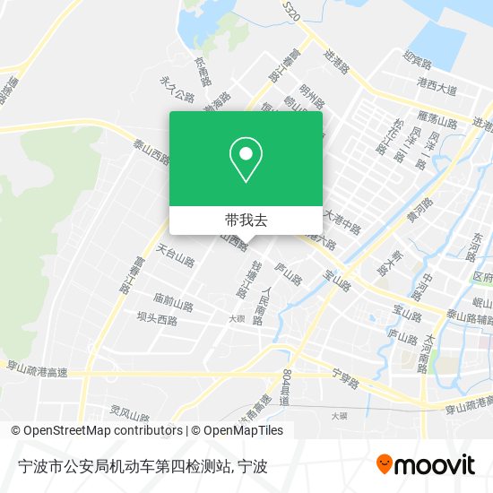 宁波市公安局机动车第四检测站地图