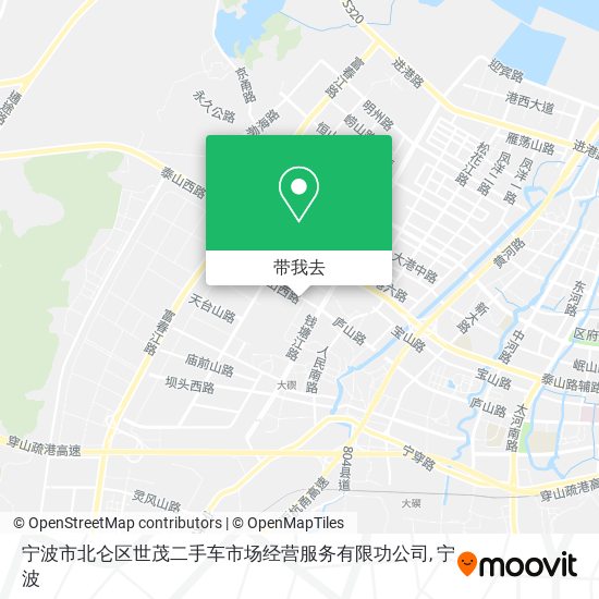 宁波市北仑区世茂二手车市场经营服务有限功公司地图