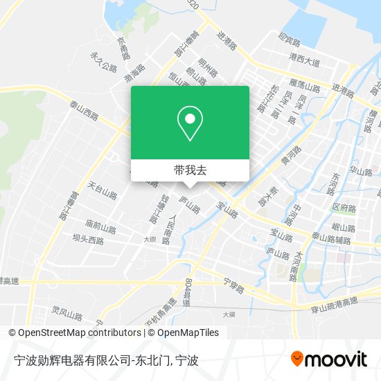 宁波勋辉电器有限公司-东北门地图
