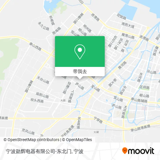 宁波勋辉电器有限公司-东北门地图