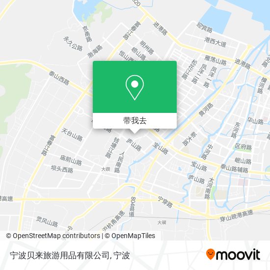 宁波贝来旅游用品有限公司地图