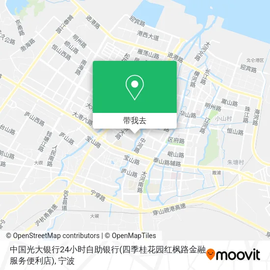 中国光大银行24小时自助银行(四季桂花园红枫路金融服务便利店)地图