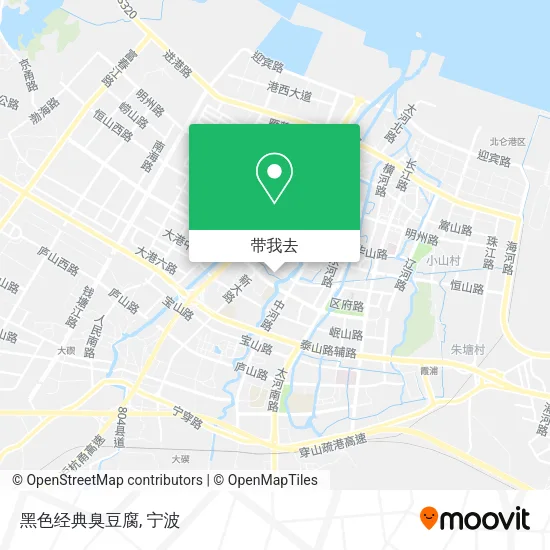 黑色经典臭豆腐地图