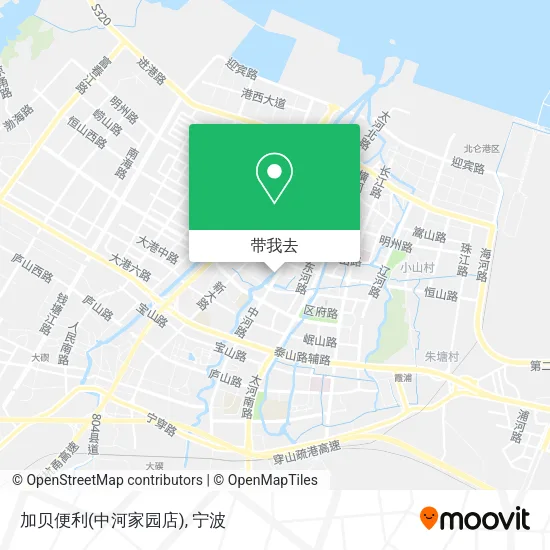 加贝便利(中河家园店)地图
