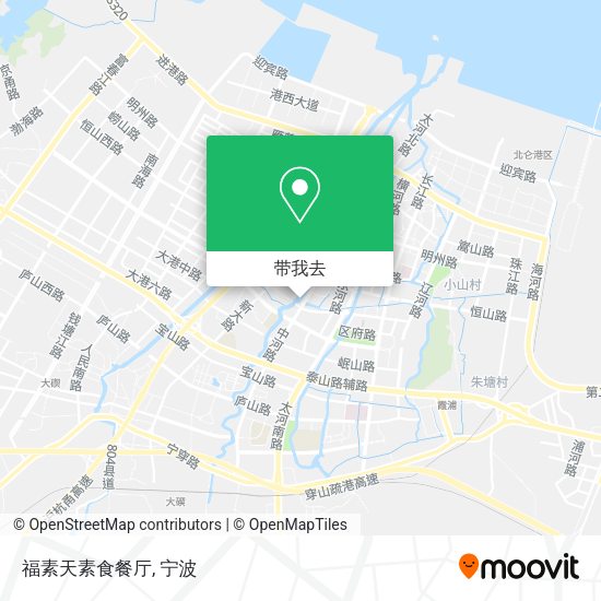 福素天素食餐厅地图