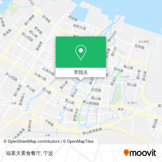福素天素食餐厅地图