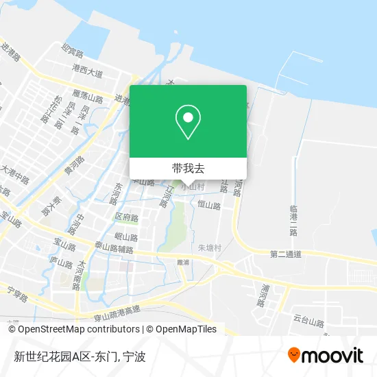 新世纪花园A区-东门地图