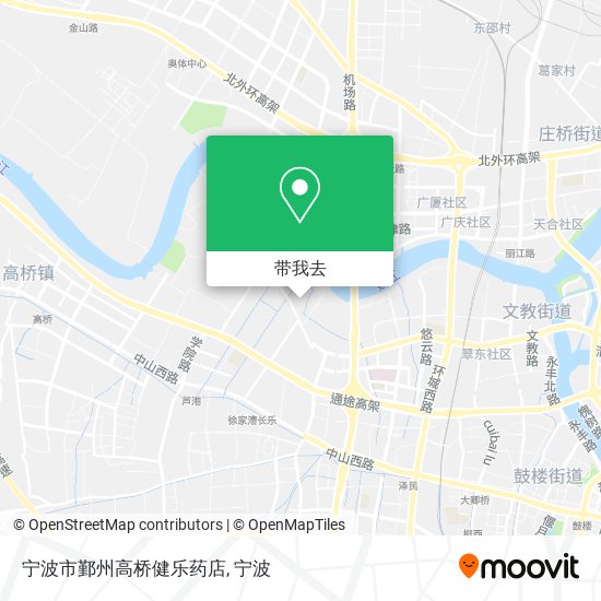宁波市鄞州高桥健乐药店地图