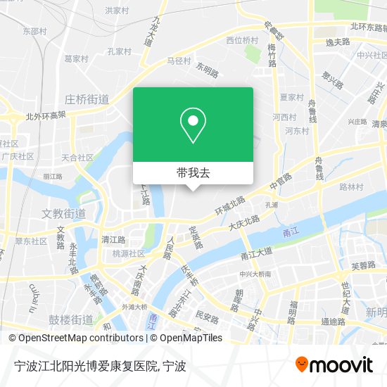 宁波江北阳光博爱康复医院地图