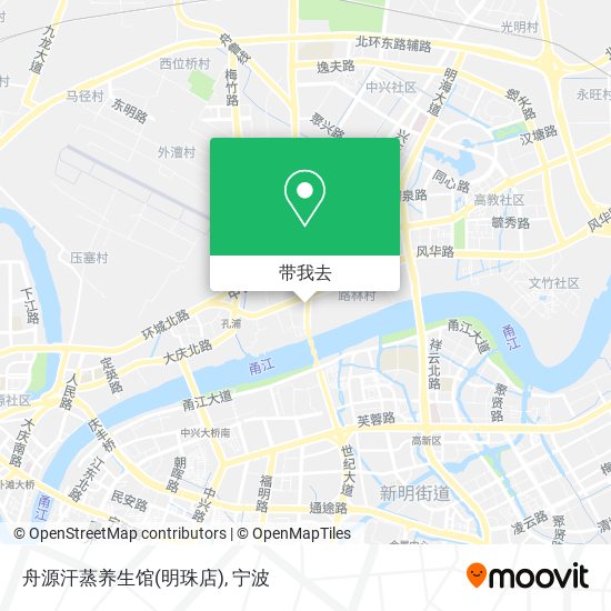 舟源汗蒸养生馆(明珠店)地图
