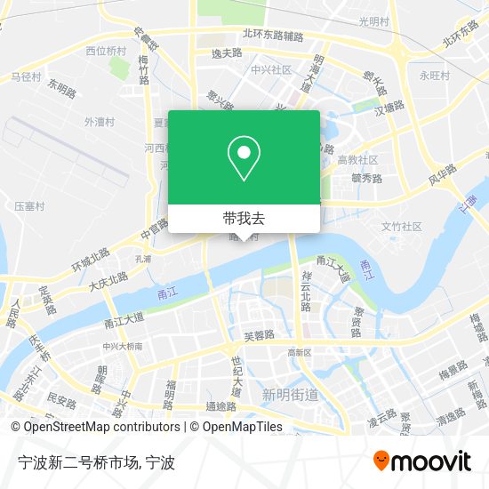 宁波新二号桥市场地图