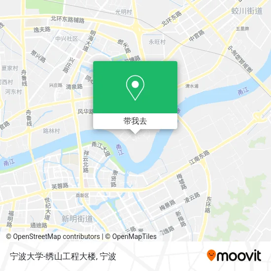 宁波大学-绣山工程大楼地图