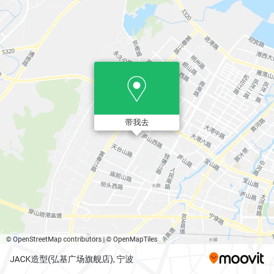 JACK造型(弘基广场旗舰店)地图
