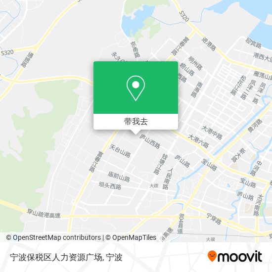 宁波保税区人力资源广场地图