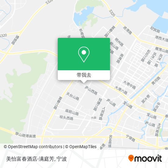 美怡富春酒店-满庭芳地图