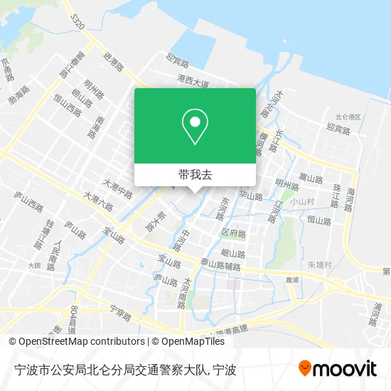 宁波市公安局北仑分局交通警察大队地图