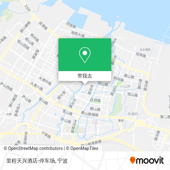 里程天兴酒店-停车场地图