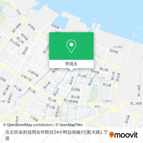 北仑区农村信用合作联社24小时自助银行(新大路)地图