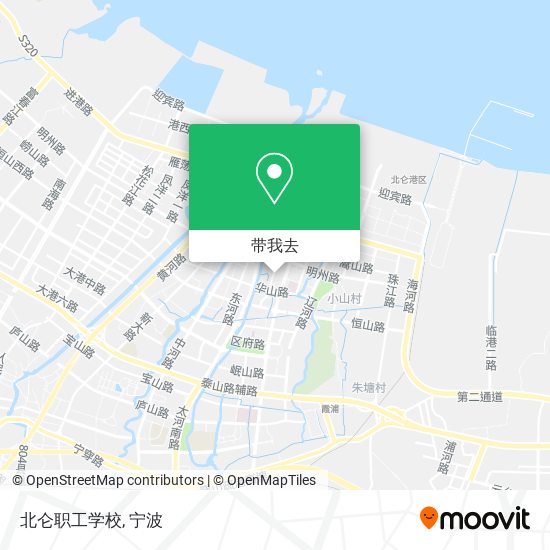 北仑职工学校地图