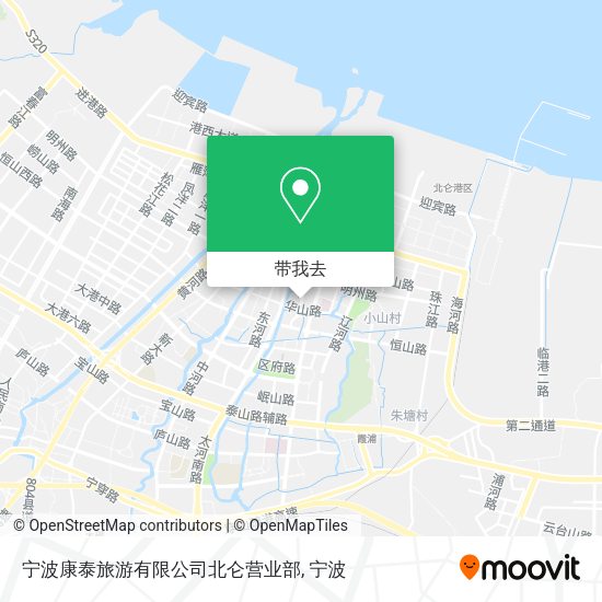 宁波康泰旅游有限公司北仑营业部地图